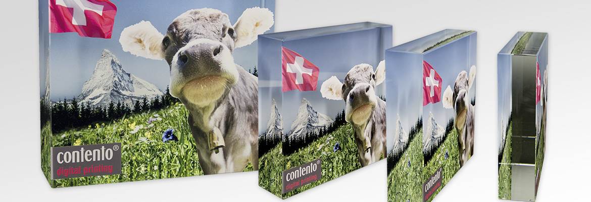 Contento Digitaldrucklösungen: Direktdruck auf Glas