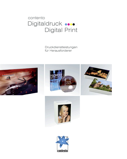 Contento Digitaldruckdienstleistungen für Herausforderer